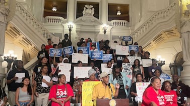 Philly students rally for more school funding at state capitol as budget debate grinds on